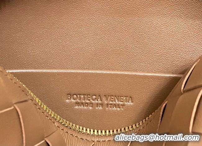 Best Price Bottega Veneta Small intrecciato leather cross-body bag 680255 Brown