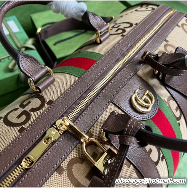 Luxury Grade Gucci Jumbo GG large duffle bag 696039 brown