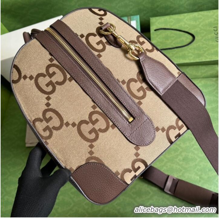 Luxury Grade Gucci Jumbo GG large duffle bag 696039 brown