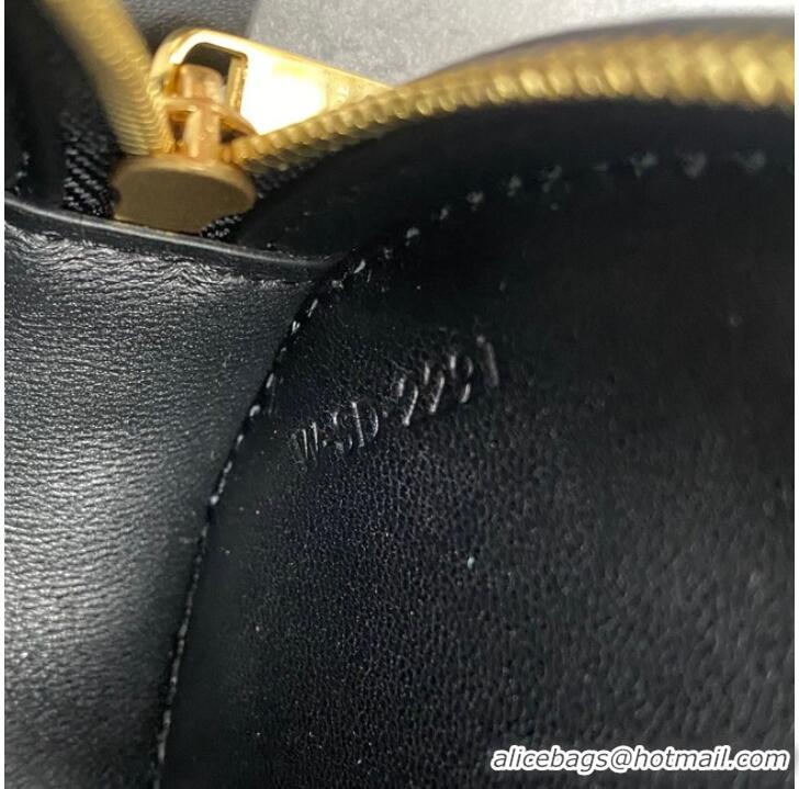 Cheapest Celine OVAL BAG CUIR TRIOMPHE IN SMOOTH CALFSKIN 198603 BLACK