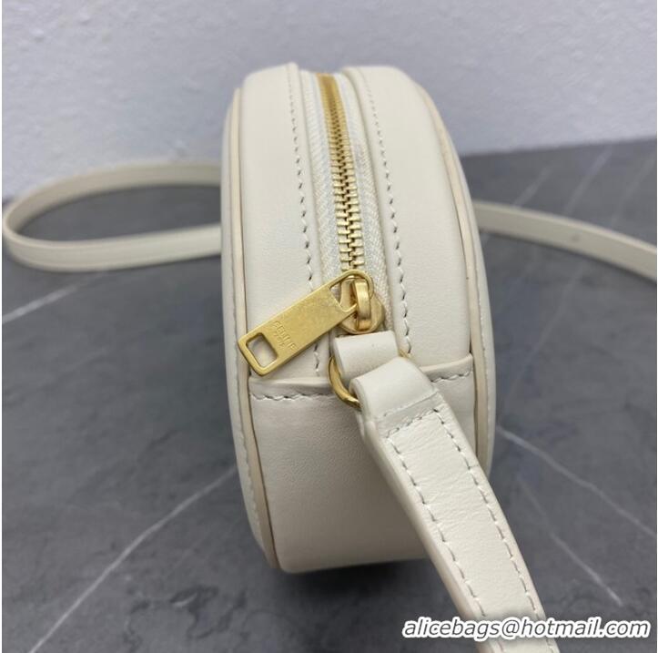 Grade Design Celine OVAL BAG CUIR TRIOMPHE IN SMOOTH CALFSKIN 198603 cream