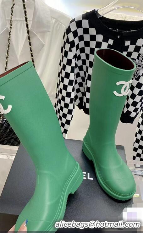 Grade Quality Chanel Top Quality High Boots G38431 Green 2022