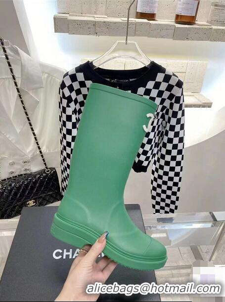 Grade Quality Chanel Top Quality High Boots G38431 Green 2022