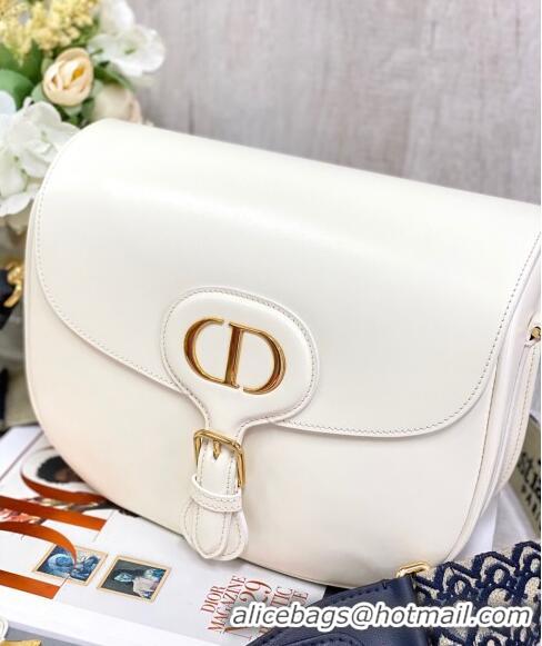 Top Grade Dior Large Bobby Calfskin Shoulder Bag C0319 White 2020