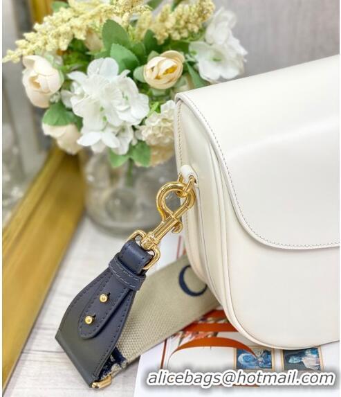 Top Grade Dior Large Bobby Calfskin Shoulder Bag C0319 White 2020