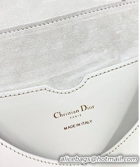 Top Grade Dior Large Bobby Calfskin Shoulder Bag C0319 White 2020