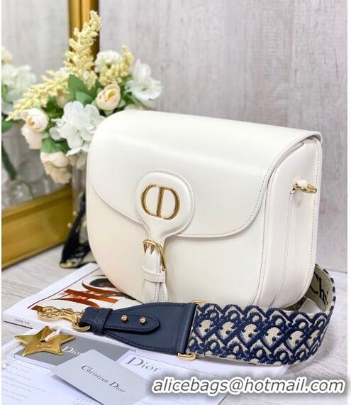 Top Grade Dior Large Bobby Calfskin Shoulder Bag C0319 White 2020