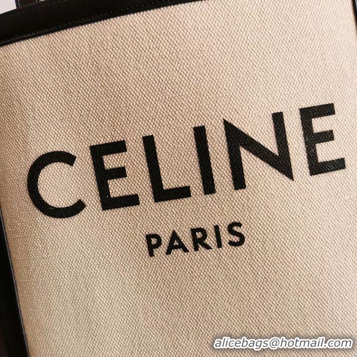 Top Grade Celine Large Square In Textile With Celine Print And Calfskin C8741 Vanilla/Black