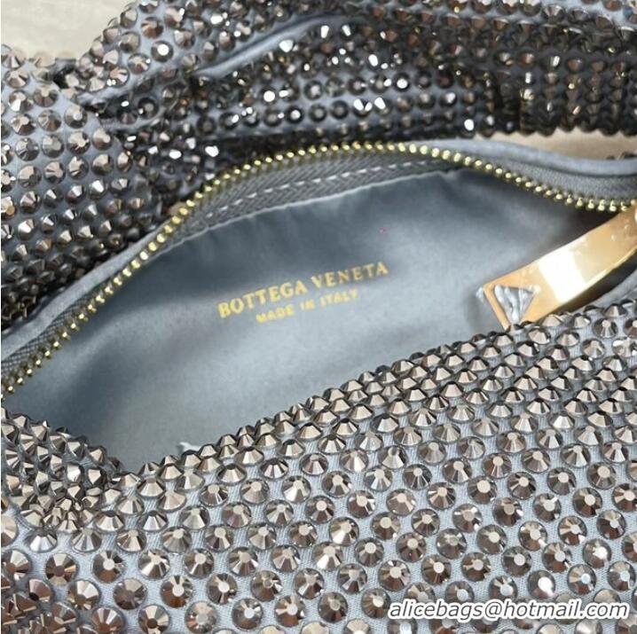 Inexpensive Bottega Veneta Mini with artificial crystals JODIE 651876V gray