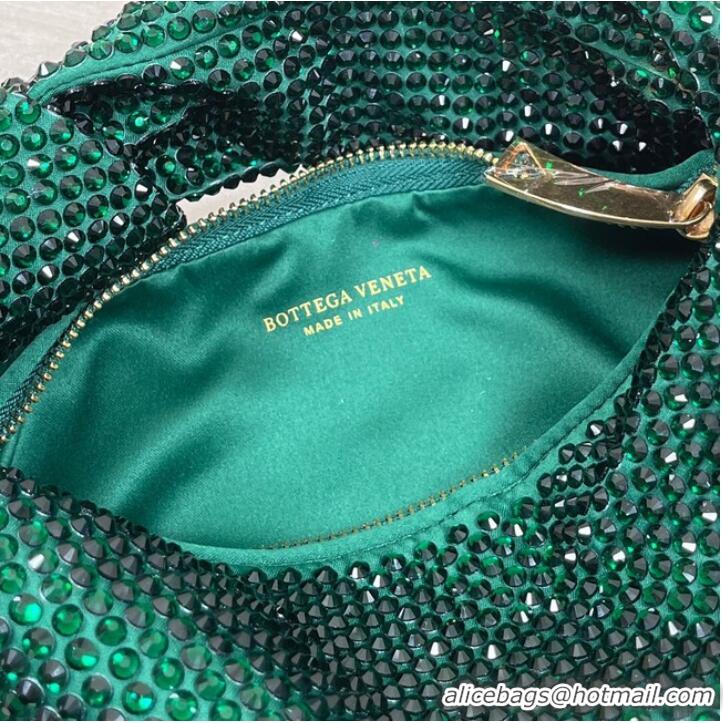 Promotional Bottega Veneta Mini with artificial crystals JODIE 651876V green