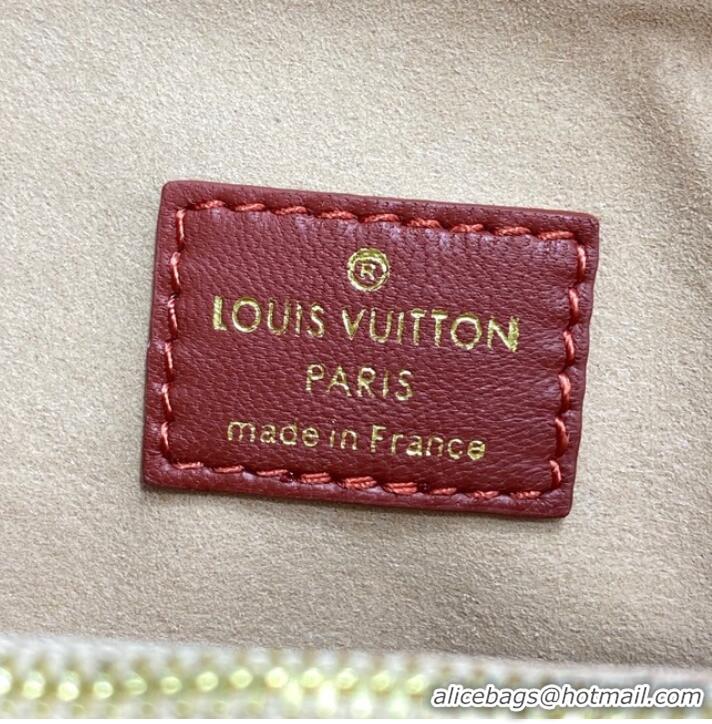 Top Grade Louis Vuitton Monogram Empreinte COUSSIN PM M20761 Terracotta Brown