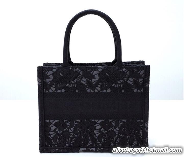 Buy Fashionable SMALL DIOR BOOK TOTE Embroidery C1331-11 black