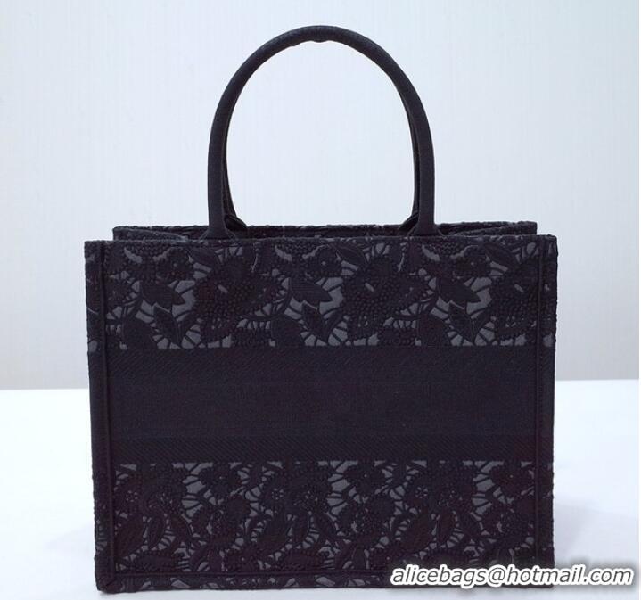 Shop Grade SMALL DIOR BOOK TOTE Embroidery C1287-35 black