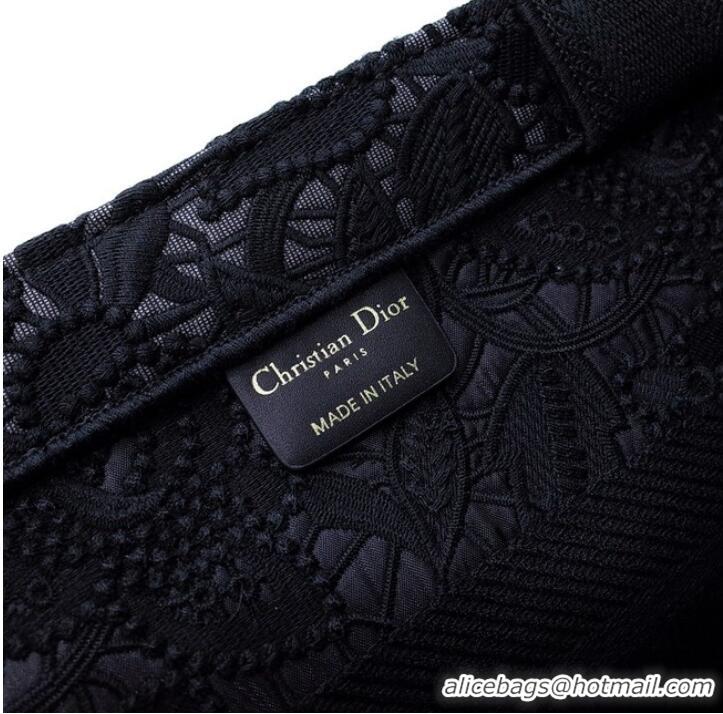 Shop Grade SMALL DIOR BOOK TOTE Embroidery C1287-35 black