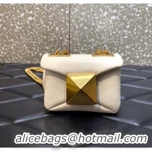 Promotional VALENTINO GARAVANI mini One Stud Sheepskin Shoulder Bag XW0P0X98H White