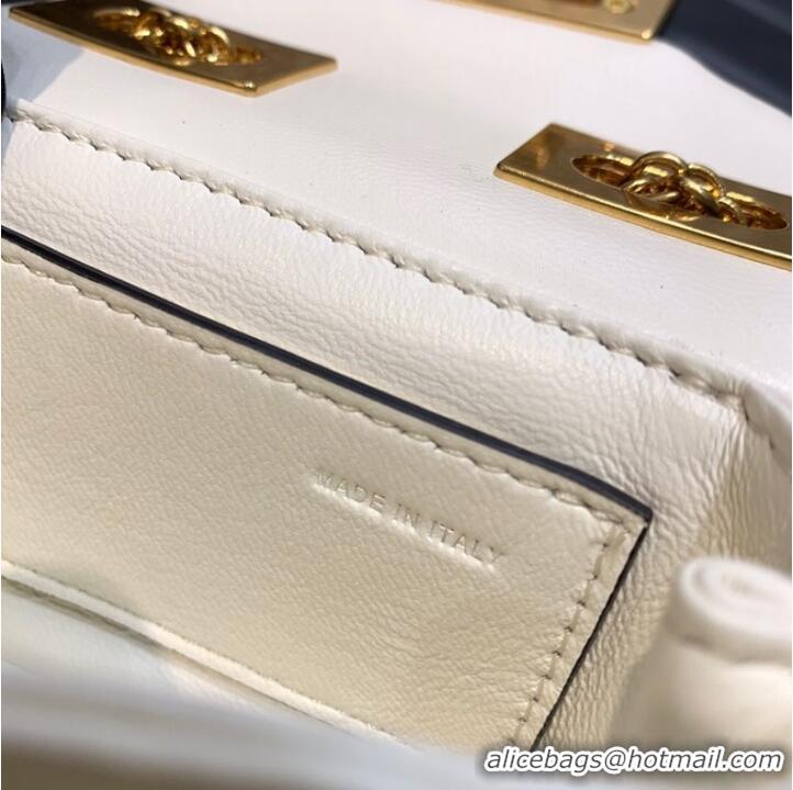 Promotional VALENTINO GARAVANI mini One Stud Sheepskin Shoulder Bag XW0P0X98H White