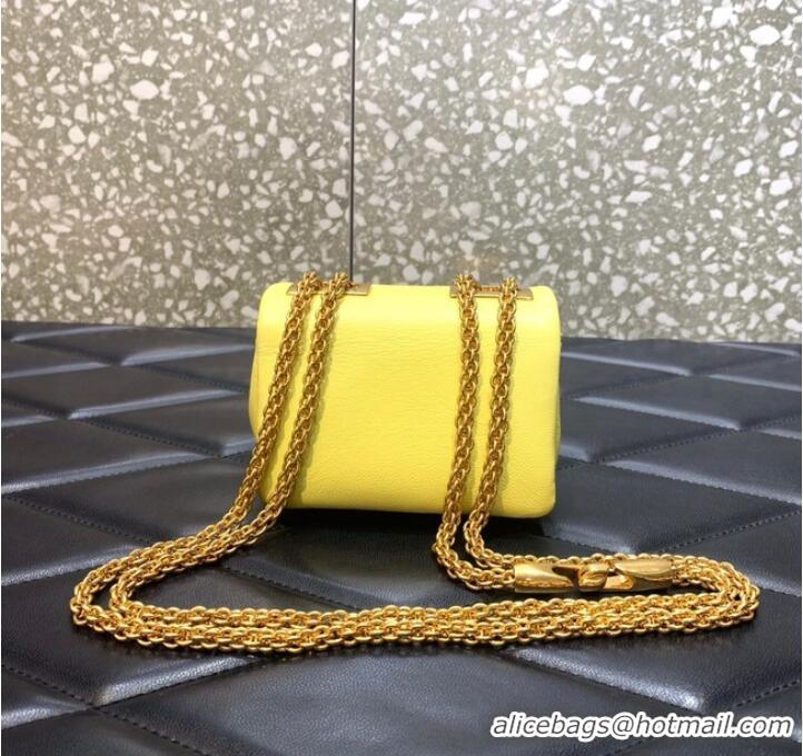 Famous Brand VALENTINO GARAVANI mini One Stud Sheepskin Shoulder Bag XW0P0X98H yellow