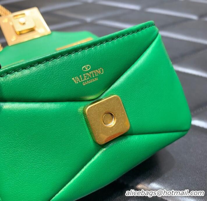 Promotional VALENTINO GARAVANI mini One Stud Sheepskin Shoulder Bag XW0P0X98H green