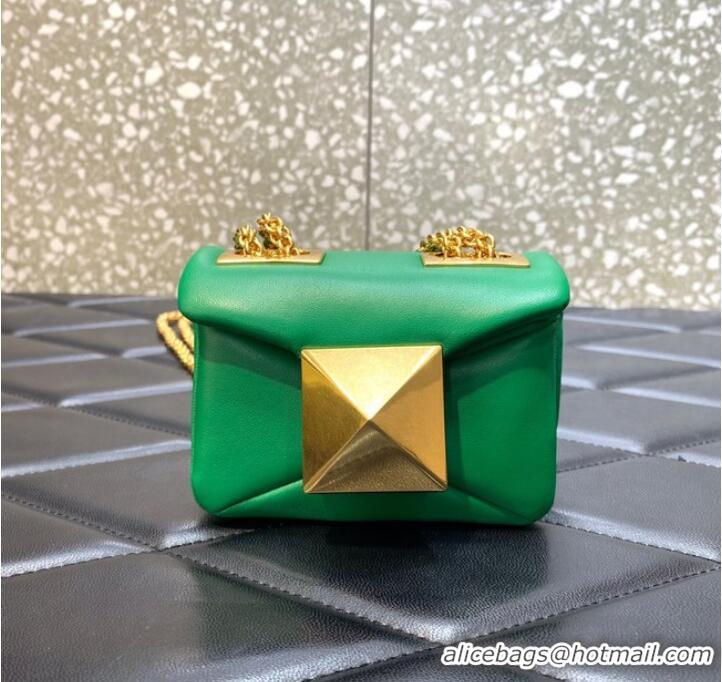 Promotional VALENTINO GARAVANI mini One Stud Sheepskin Shoulder Bag XW0P0X98H green