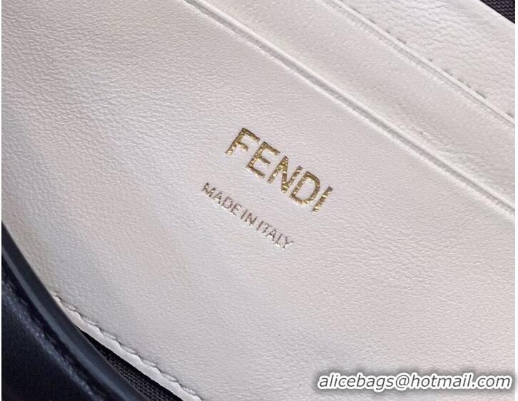 Super Quality Fendi Baguette Sheepskin bag 8BR6551 Cream & black