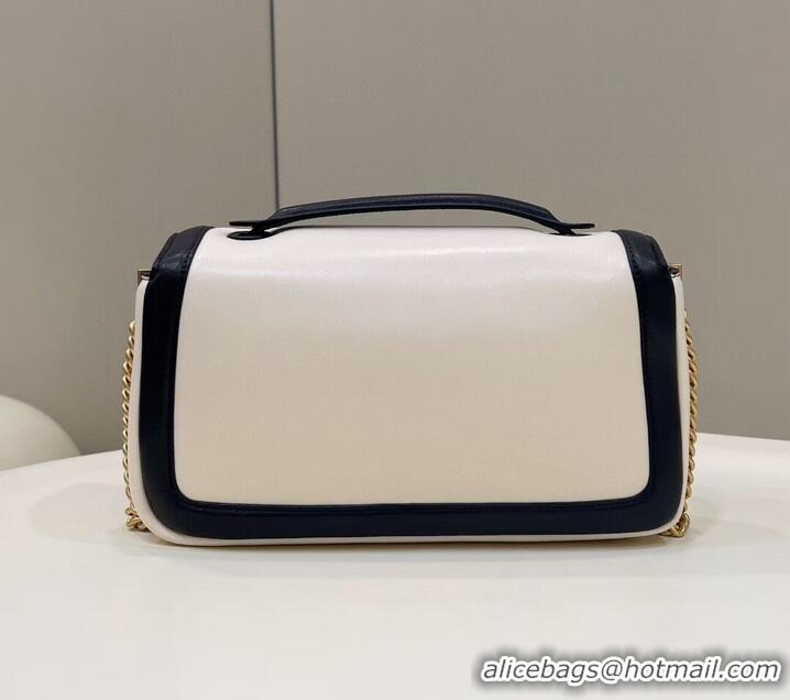 Affordable Price Fendi Baguette Sheepskin bag 8BR6550 Cream & black