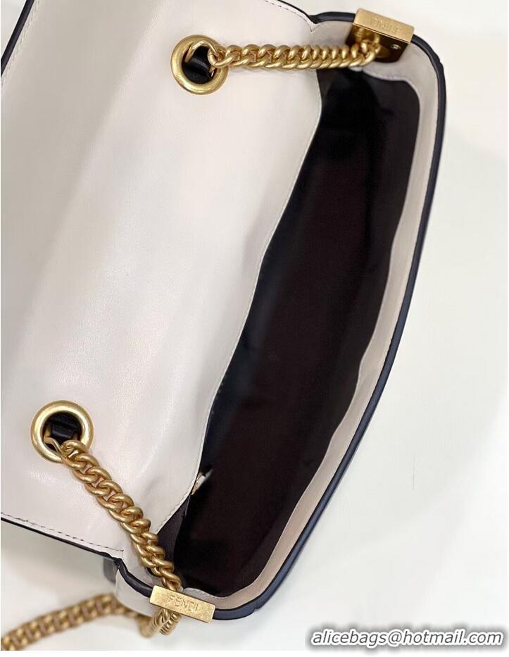 Affordable Price Fendi Baguette Sheepskin bag 8BR6550 Cream & black