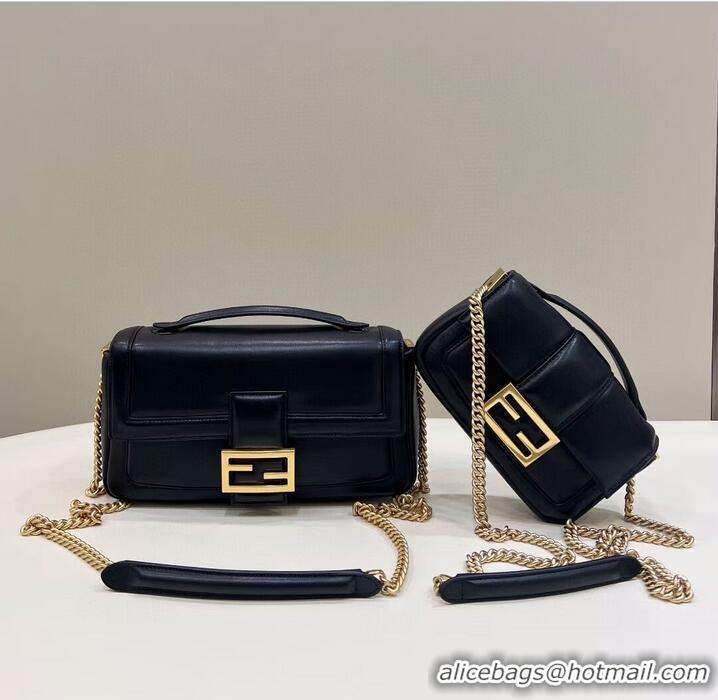 Famous Brand Fendi Baguette Sheepskin bag 8BR6551 black