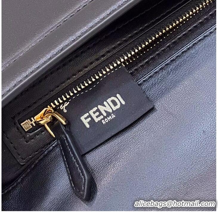 Famous Brand Fendi Baguette Sheepskin bag 8BR6551 black