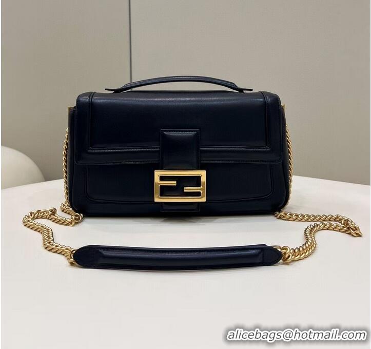 Famous Brand Fendi Baguette Sheepskin bag 8BR6551 black