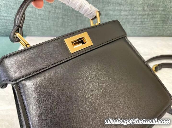 Good Product Fendi Peekaboo ISeeU mini leather bag 8BR3118 black