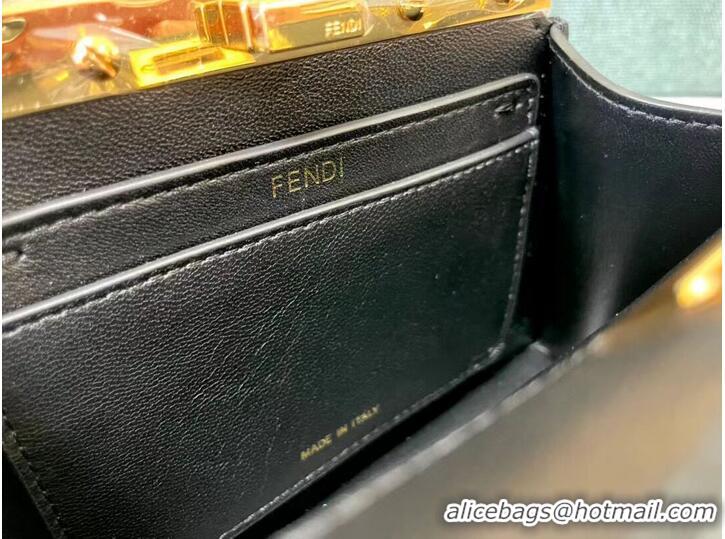 Good Product Fendi Peekaboo ISeeU mini leather bag 8BR3118 black