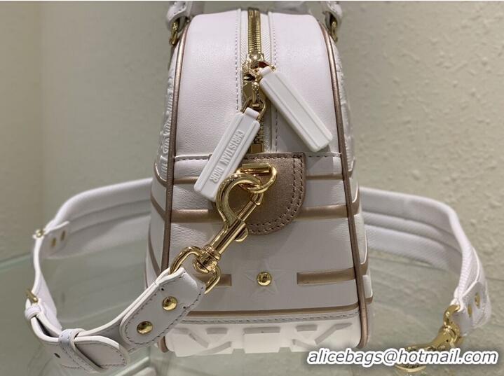 Promotional DIOR large leather tote Bag C9178 white&gold