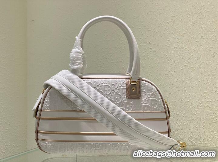 Promotional DIOR large leather tote Bag C9178 white&gold