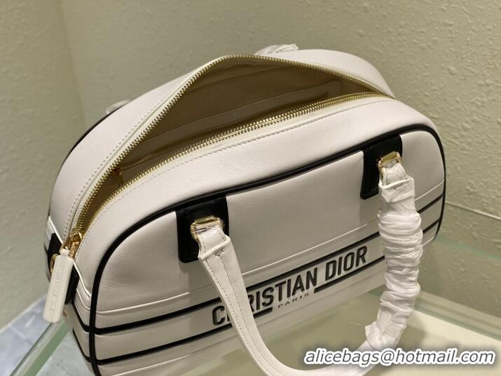 Buy Cheapest DIOR large leather tote Bag C9178 white