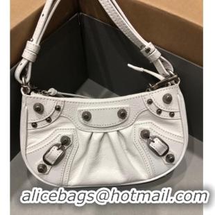 Super Quality Balenciaga LE CAGOLE MINI PURSE WITH CHAIN 6958141 white