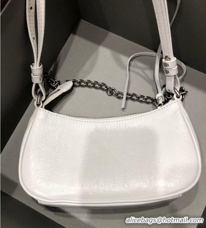 Super Quality Balenciaga LE CAGOLE MINI PURSE WITH CHAIN 6958141 white