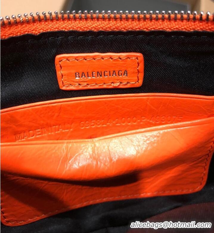 Good Product Balenciaga LE CAGOLE MINI PURSE WITH CHAIN 6958141 orange