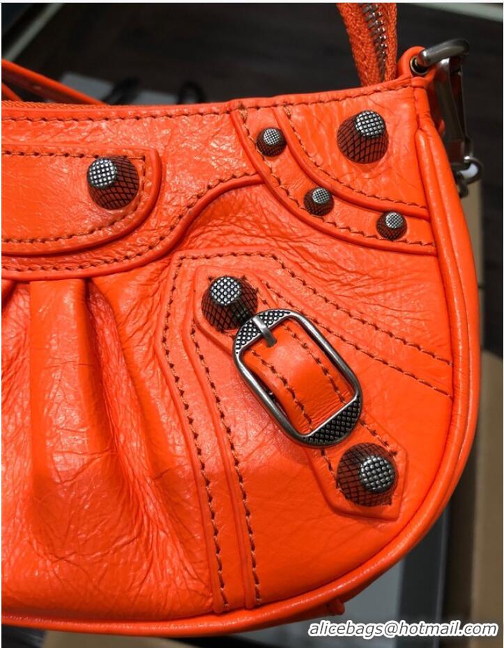 Good Product Balenciaga LE CAGOLE MINI PURSE WITH CHAIN 6958141 orange