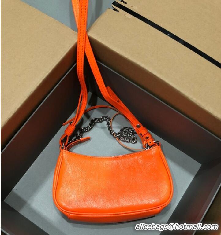 Good Product Balenciaga LE CAGOLE MINI PURSE WITH CHAIN 6958141 orange