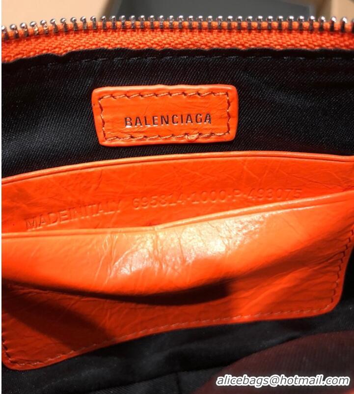 Good Product Balenciaga LE CAGOLE MINI PURSE WITH CHAIN 6958141 orange