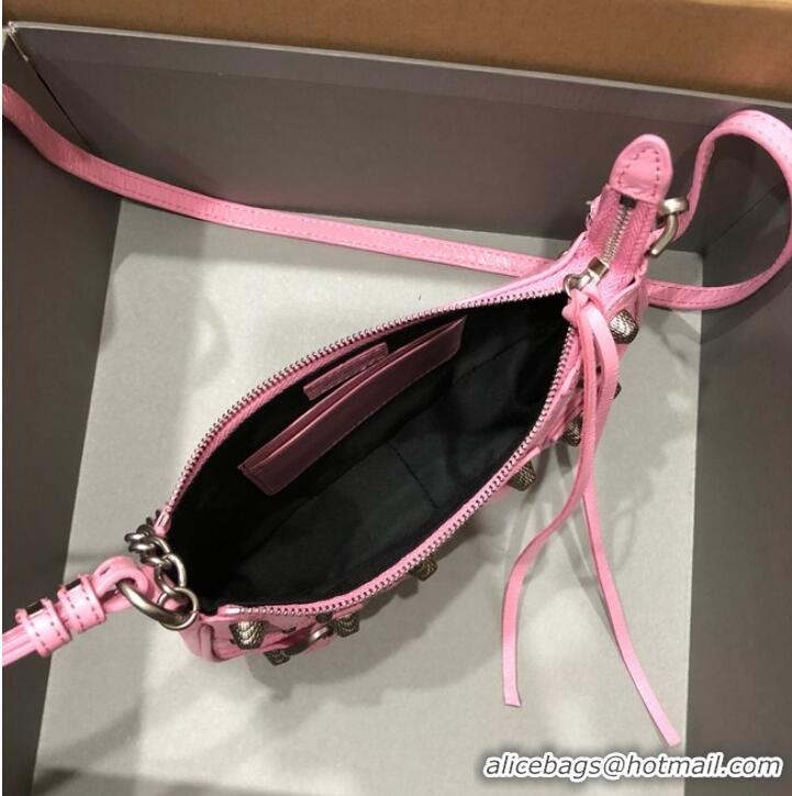 Super Quality Balenciaga LE CAGOLE MINI PURSE WITH CHAIN 6958141 pink