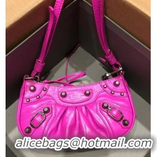 Good Taste Balenciaga LE CAGOLE MINI PURSE WITH CHAIN 6958141 bright pink