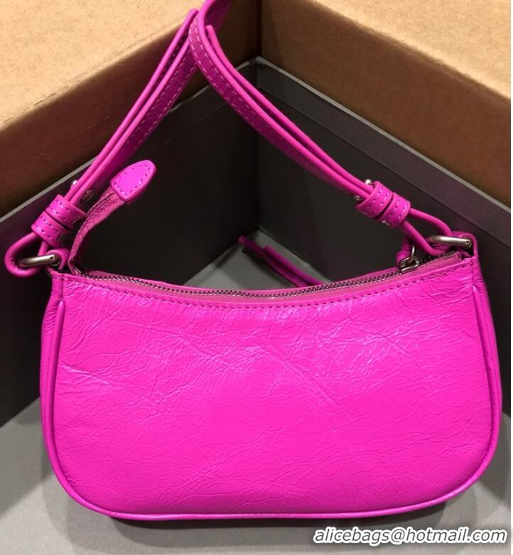 Good Taste Balenciaga LE CAGOLE MINI PURSE WITH CHAIN 6958141 bright pink