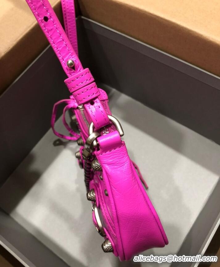 Good Taste Balenciaga LE CAGOLE MINI PURSE WITH CHAIN 6958141 bright pink