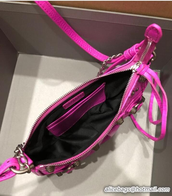 Good Taste Balenciaga LE CAGOLE MINI PURSE WITH CHAIN 6958141 bright pink