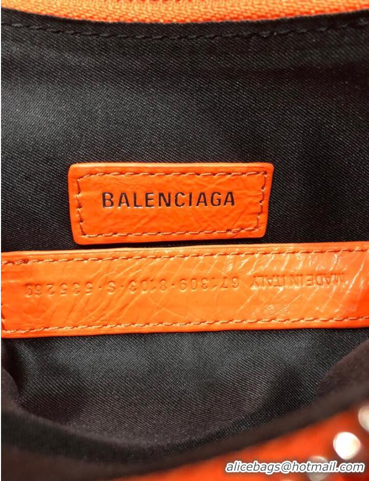 Promotional Balenciaga WOMENS LE CAGOLE MEDIUM SHOULDER BAG IN 27541 orange