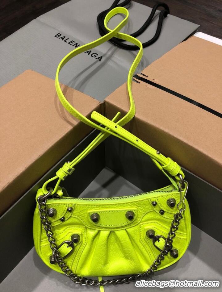 Reasonable Price Balenciaga LE CAGOLE MINI PURSE WITH CHAIN 6958141 lemon