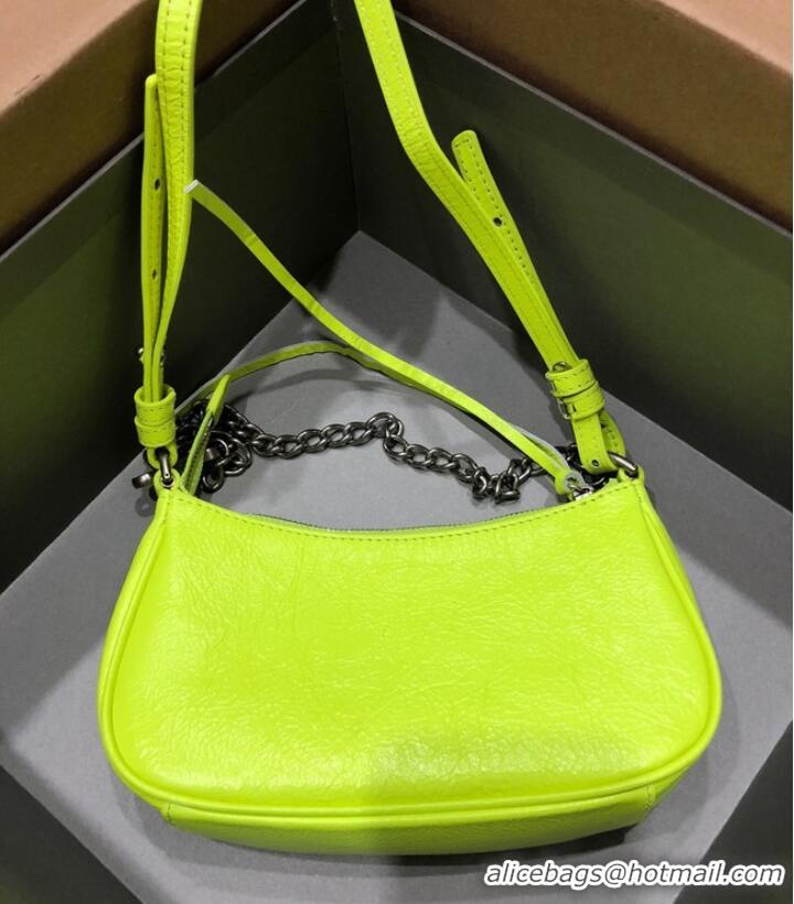 Reasonable Price Balenciaga LE CAGOLE MINI PURSE WITH CHAIN 6958141 lemon