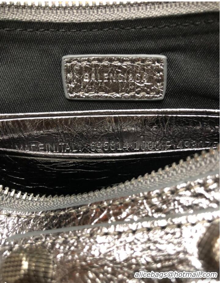 Well Crafted Balenciaga LE CAGOLE MINI PURSE WITH CHAIN 6958141 gray