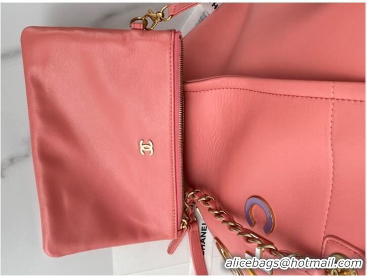 Classic Chanel Original Leather Shopping Bag 66941 pink